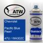 Preview: Chevrolet, Pacific Blue Pearl, 47U / WA302C: 400ml Sprühdose, von ATW Autoteile West.